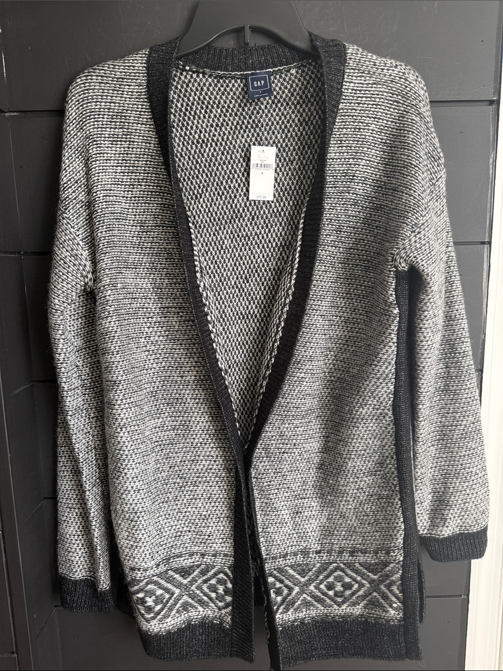 GAP Women’s Cardigan Black/Gray S